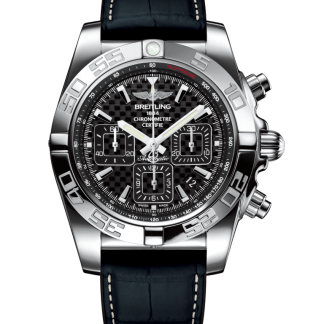 Pre-owned Breitling Chronomat 44 Steel polished Carbon