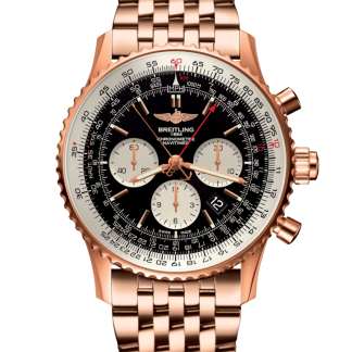 buy replica Breitling Navitimer 1 B03 Chronograph Rattrapante 45 Red gold Limited Black