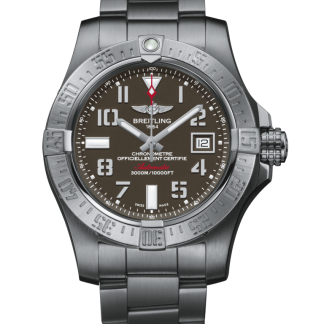 replica watches Breitling Avenger II Seawolf Steel satin-finish Tungsten Gray