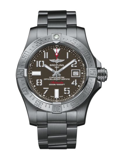 replica watches Breitling Avenger II Seawolf Steel satin-finish Tungsten Gray